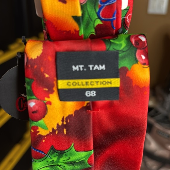 NIP J. Garcia Christmas Mt. Tam Collection 68 Red 2016 Men’s Neck Tie - Picture 7 of 7